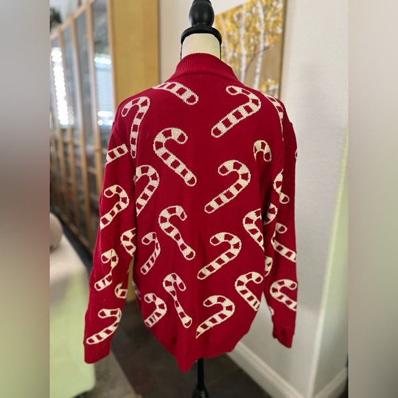 ASOS - holiday candy cane faux turtleneck sweater - Picture 4 of 10